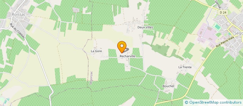 localisation de l'entreprise SOCIETE CIVILE IMMOBILIERE OPHRYS  SEGONZAC