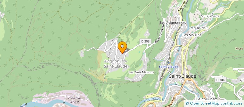 localisation de l'entreprise SOCIETE CIVILE IMMOBILIERE ORCHIDEE  AVIGNON-LES-SAINT-CLAUDE