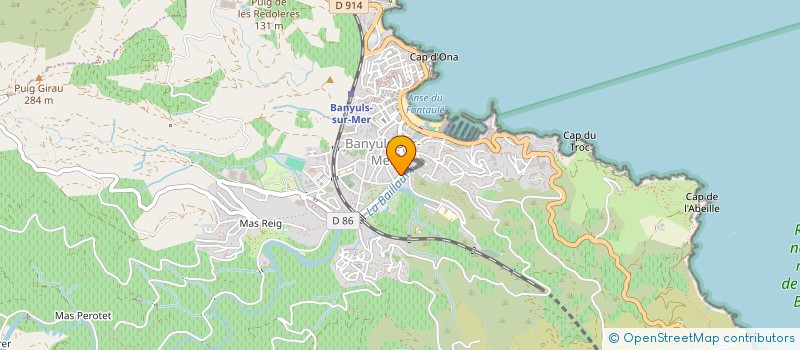 localisation de l'entreprise SOCIETE CIVILE IMMOBILIERE ORIOL  BANYULS-SUR-MER