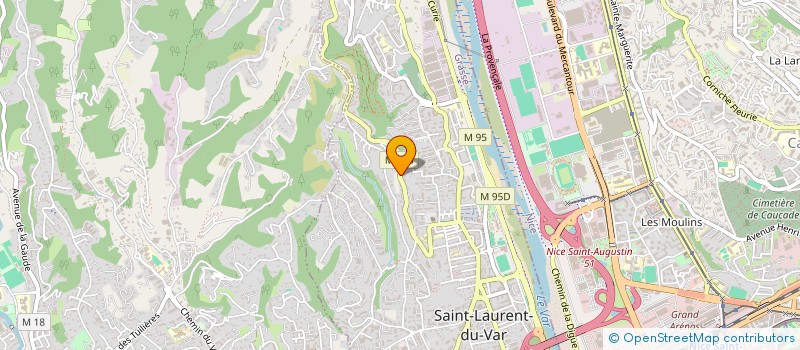 localisation de l'entreprise SOCIETE CIVILE IMMOBILIERE ORITI INVEST  SAINT-LAURENT-DU-VAR