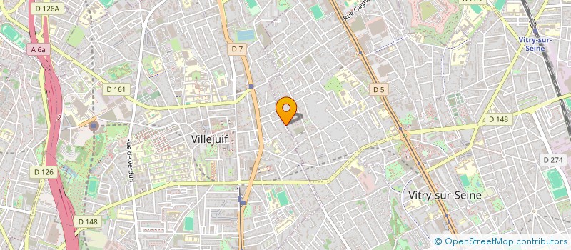 localisation de l'entreprise SOCIETE CIVILE IMMOBILIERE ORLLA  VITRY-SUR-SEINE