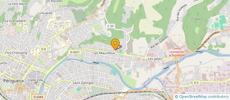 localisation de l'entreprise SOCIETE CIVILE IMMOBILIERE ORYAN  TRELISSAC