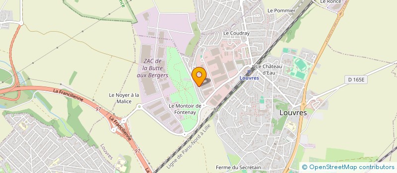 localisation de l'entreprise SOCIETE CIVILE IMMOBILIERE OUAFI  LOUVRES