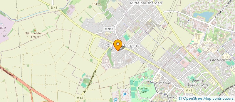 localisation de l'entreprise SOCIETE CIVILE IMMOBILIERE OZAN  OBERHAUSBERGEN