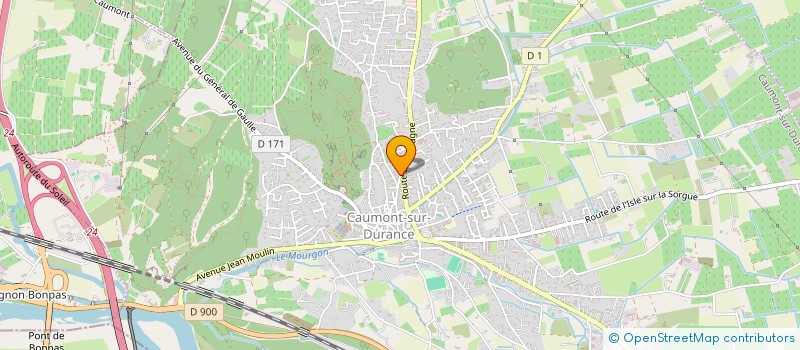 localisation de l'entreprise SOCIETE CIVILE IMMOBILIERE P.A.J.E.  CAUMONT-SUR-DURANCE