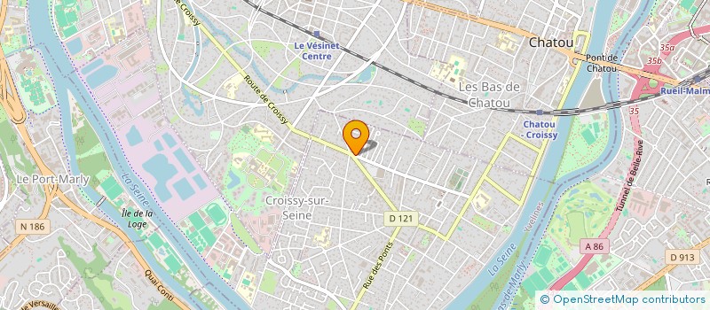 localisation de l'entreprise SOCIETE CIVILE IMMOBILIERE P.C.V  CROISSY-SUR-SEINE