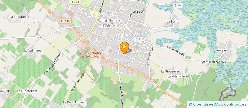 localisation de l'entreprise SOCIETE CIVILE IMMOBILIERE PACATAMB  SAINT-PIERRE-D'OLERON