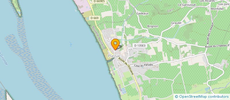 localisation de l'entreprise SOCIETE CIVILE IMMOBILIERE PACOMM  PLASSAC