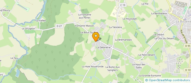 localisation de l'entreprise SOCIETE CIVILE IMMOBILIERE PAILLE EN QUEUE  LA BOUEXIERE