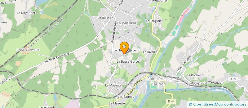 localisation de l'entreprise SOCIETE CIVILE IMMOBILIERE PALAIS  SAINT-PRIEST-TAURION