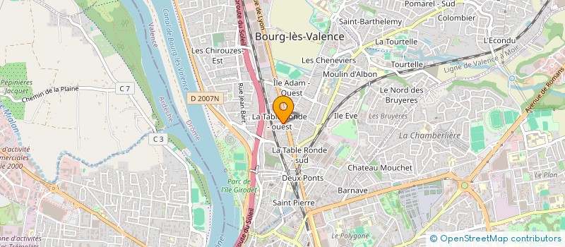 localisation de l'entreprise SOCIETE CIVILE IMMOBILIERE PALILEA  BOURG-LES-VALENCE