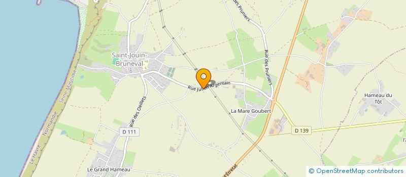 localisation de l'entreprise SOCIETE CIVILE IMMOBILIERE PALUCAS  SAINT-JOUIN-BRUNEVAL