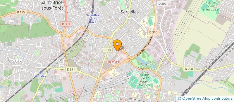localisation de l'entreprise SOCIETE CIVILE IMMOBILIERE PAPIYO à SARCELLES