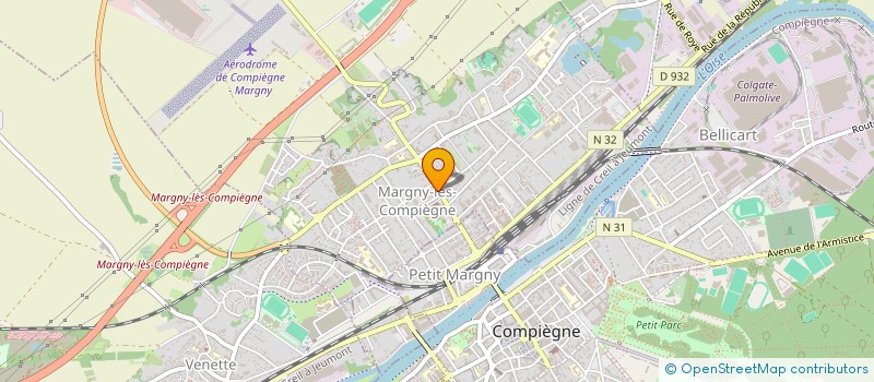 localisation de l'entreprise SOCIETE CIVILE IMMOBILIERE PARADIS  MARGNY-LES-COMPIEGNE