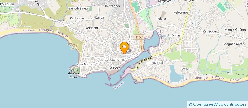 localisation de l'entreprise SOCIETE CIVILE IMMOBILIERE PARAMEDICALE DE TAL AR GROAS  GUILVINEC