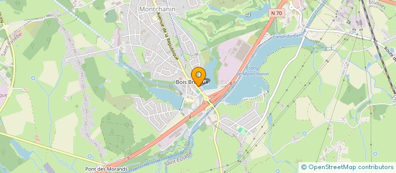 localisation de l'entreprise SOCIETE CIVILE IMMOBILIERE PARAMEDICALE DU BOIS BRETOUX  MONTCHANIN