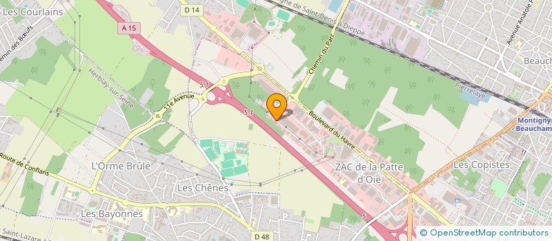 localisation de l'entreprise SOCIETE CIVILE IMMOBILIERE PARMENTIER LAVOISIER  HERBLAY-SUR-SEINE