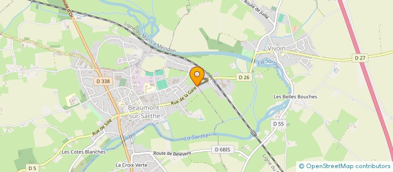 localisation de l'entreprise SOCIETE CIVILE IMMOBILIERE PARTICULIERE DU 41 RUE DES PETITS CHAMPS A PARIS  BEAUMONT-SUR-SARTHE