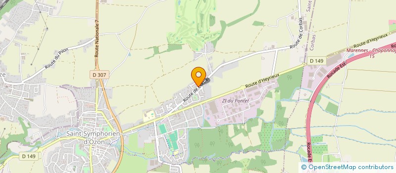 localisation de l'entreprise SOCIETE CIVILE IMMOBILIERE PASCAL'IMO  SAINT-SYMPHORIEN-D'OZON