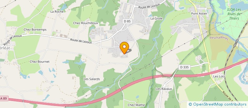 localisation de l'entreprise SOCIETE CIVILE IMMOBILIERE PASMOULET  ORLEAT