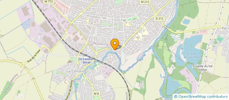 localisation de l'entreprise SOCIETE CIVILE IMMOBILIERE PASO 20.09  COURNON-D'AUVERGNE