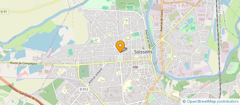 localisation de l'entreprise SOCIETE CIVILE IMMOBILIERE PASTEUR  SOISSONS