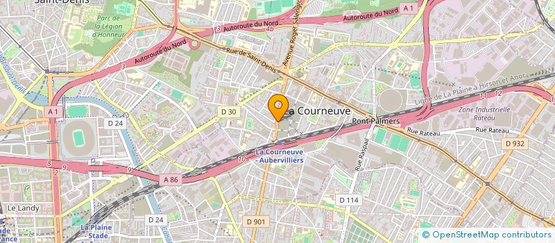 localisation de l'entreprise SOCIETE CIVILE IMMOBILIERE PASTEUR - CHATEAU D'EAU à LA COURNEUVE