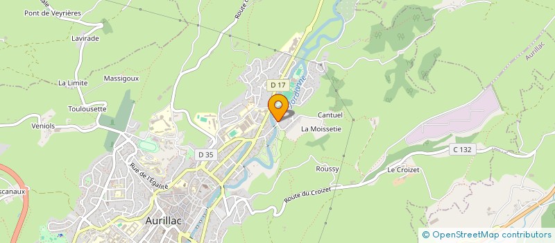 localisation de l'entreprise SOCIETE CIVILE IMMOBILIERE PATRIMOINE ASSOCIE à AURILLAC