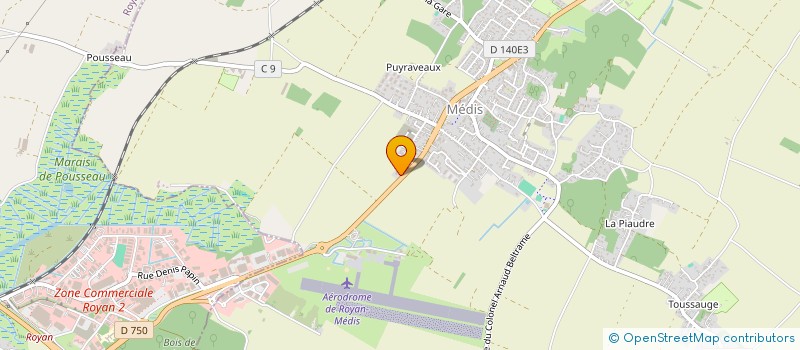 localisation de l'entreprise SOCIETE CIVILE IMMOBILIERE PB HELICOPTERE  MEDIS