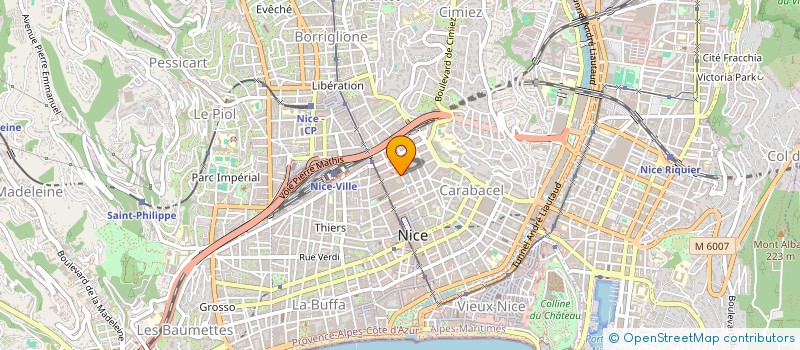 localisation de l'entreprise SOCIETE CIVILE IMMOBILIERE PBGM à NICE