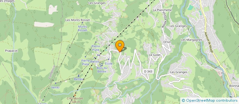 localisation de l'entreprise SOCIETE CIVILE IMMOBILIERE PETIT CHALET  SAINT-GERVAIS-LES-BAINS