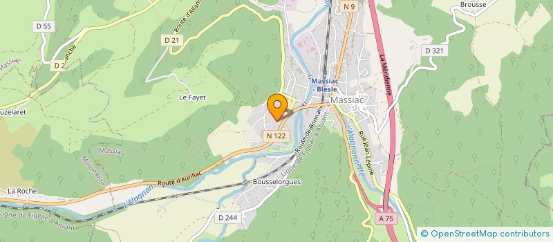 localisation de l'entreprise SOCIETE CIVILE IMMOBILIERE PHENIX15 à MASSIAC