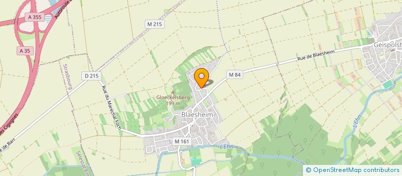 localisation de l'entreprise SOCIETE CIVILE IMMOBILIERE PHILAU  BLAESHEIM