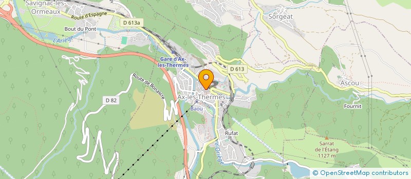 localisation de l'entreprise SOCIETE CIVILE IMMOBILIERE PIQSAINT à AX-LES-THERMES