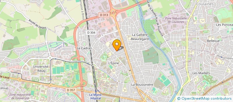 localisation de l'entreprise SOCIETE CIVILE IMMOBILIERE PLATON  LE MANS