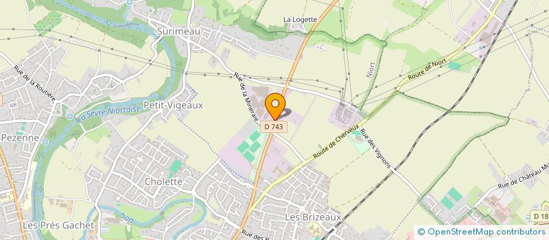localisation de l'entreprise SOCIETE CIVILE IMMOBILIERE PLB  NIORT
