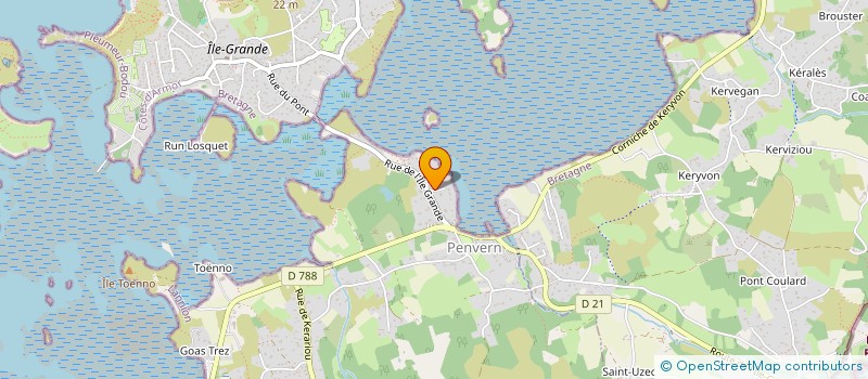 localisation de l'entreprise SOCIETE CIVILE IMMOBILIERE PLEUMEUR 22  TREBEURDEN