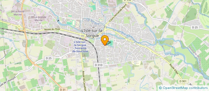 localisation de l'entreprise SOCIETE CIVILE IMMOBILIERE PMJ  L'ISLE-SUR-LA-SORGUE