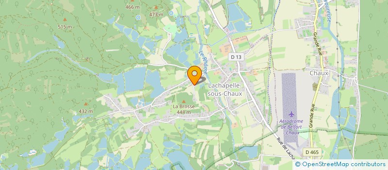localisation de l'entreprise SOCIETE CIVILE IMMOBILIERE POLE RESIDENCES à LACHAPELLE-SOUS-CHAUX