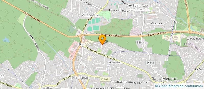 localisation de l'entreprise SOCIETE CIVILE IMMOBILIERE POLLUX III  SAINT-MEDARD-EN-JALLES