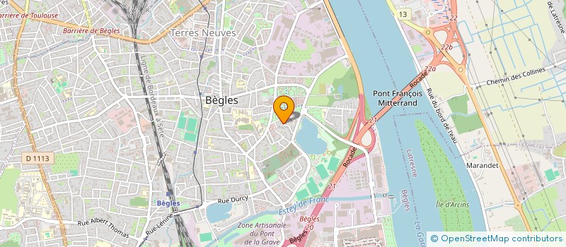 localisation de l'entreprise SOCIETE CIVILE IMMOBILIERE PONT DES GOUTTES à BEGLES