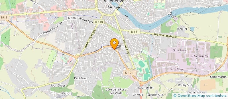 localisation de l'entreprise SOCIETE CIVILE IMMOBILIERE PORTES  VILLENEUVE-SUR-LOT