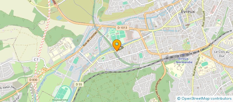 localisation de l'entreprise SOCIETE CIVILE IMMOBILIERE POUCHOULINE - SCI POUCHOULINE  EVREUX