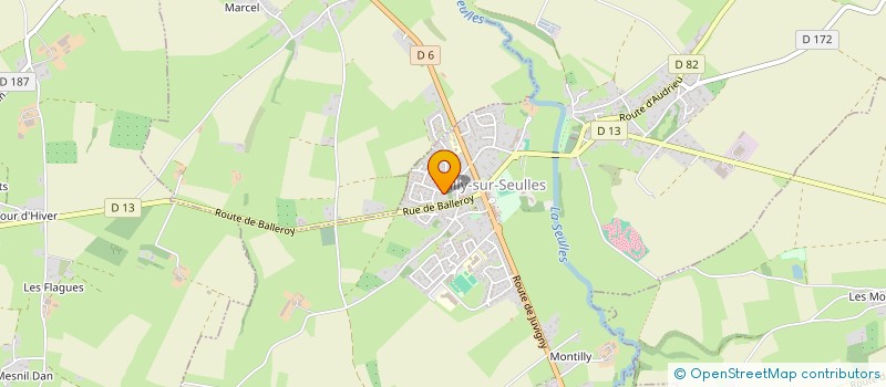 localisation de l'entreprise SOCIETE CIVILE IMMOBILIERE POYER  TILLY-SUR-SEULLES