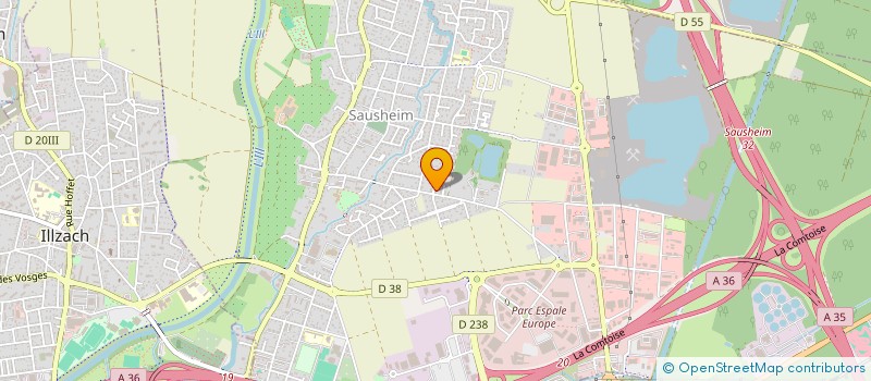 localisation de l'entreprise SOCIETE CIVILE IMMOBILIERE PRALINE  SAUSHEIM