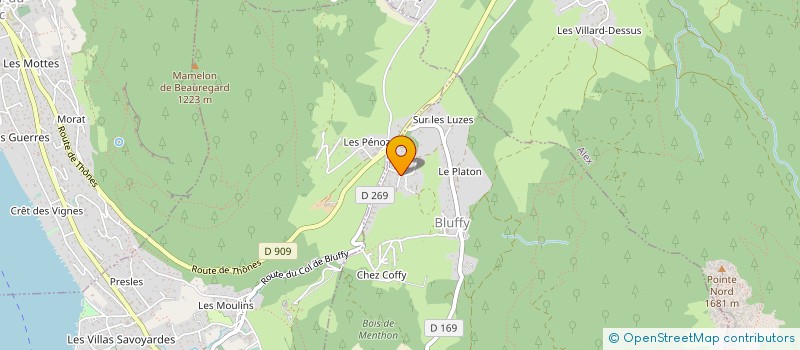 localisation de l'entreprise SOCIETE CIVILE IMMOBILIERE PRES DE LA CROIX, PAR ABREVIATION S.C.I PRES DE LA CROIX  BLUFFY