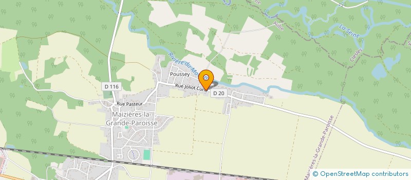 localisation de l'entreprise SOCIETE CIVILE IMMOBILIERE   PRES DE POUSSEY   MAIZIERES-LA-GRANDE-PAROISSE