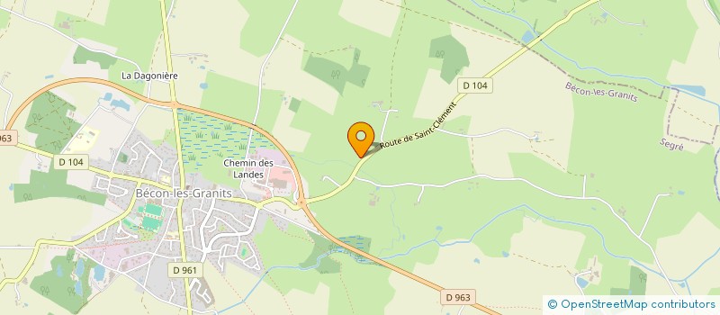 localisation de l'entreprise SOCIETE CIVILE IMMOBILIERE PRO G3 à BECON-LES-GRANITS