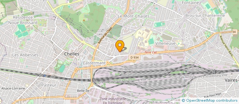 localisation de l'entreprise SOCIETE CIVILE IMMOBILIERE PYAF  CHELLES