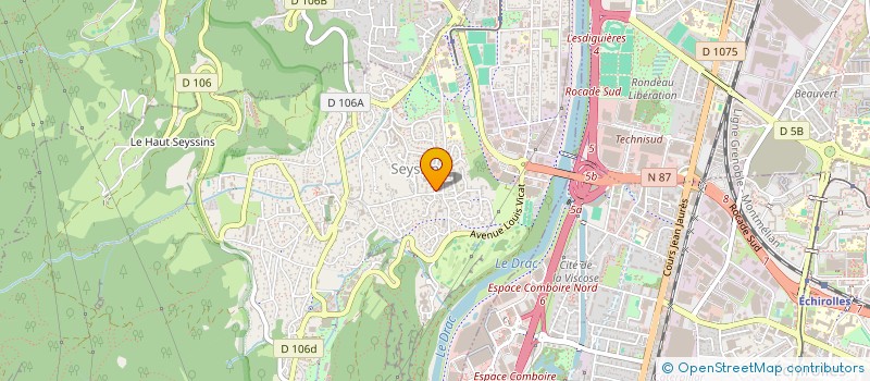 localisation de l'entreprise SOCIETE CIVILE IMMOBILIERE QUAI DU DRAC  SEYSSINS